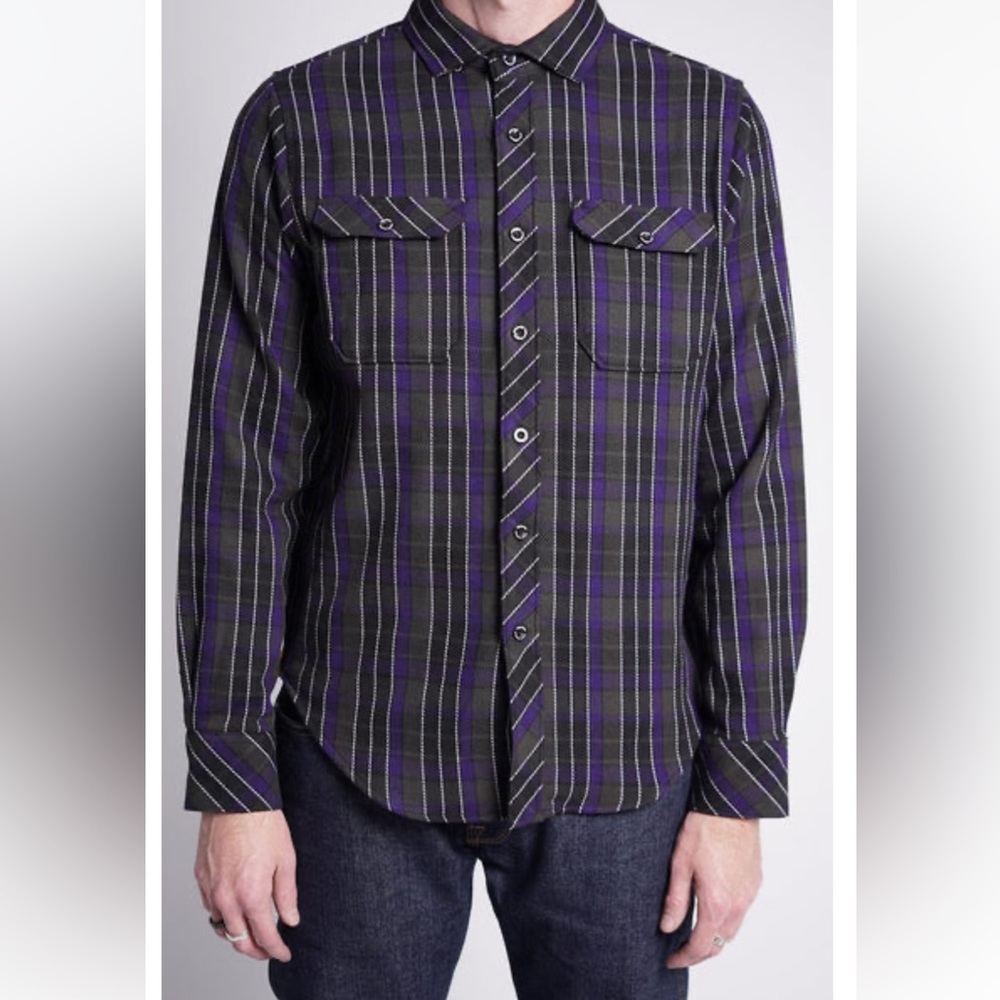 TOBACCO MOTORWEAR SERAPE FLANNEL SHIRT - SCHECTER COLLAB